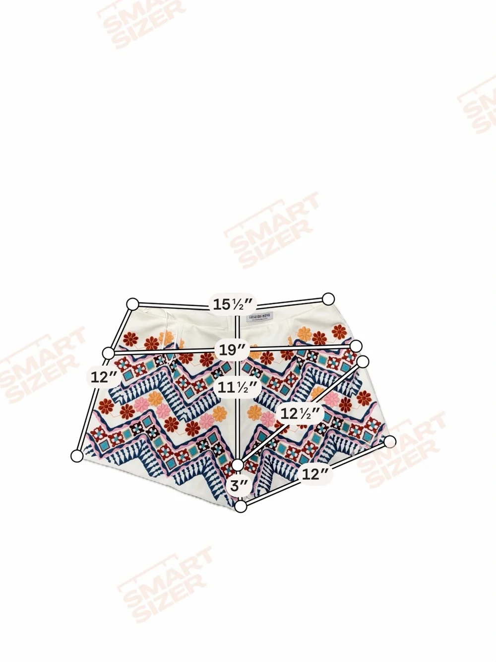 Fashion Nova White Embroidered Bandeau Bikini Top & Matching Shorts